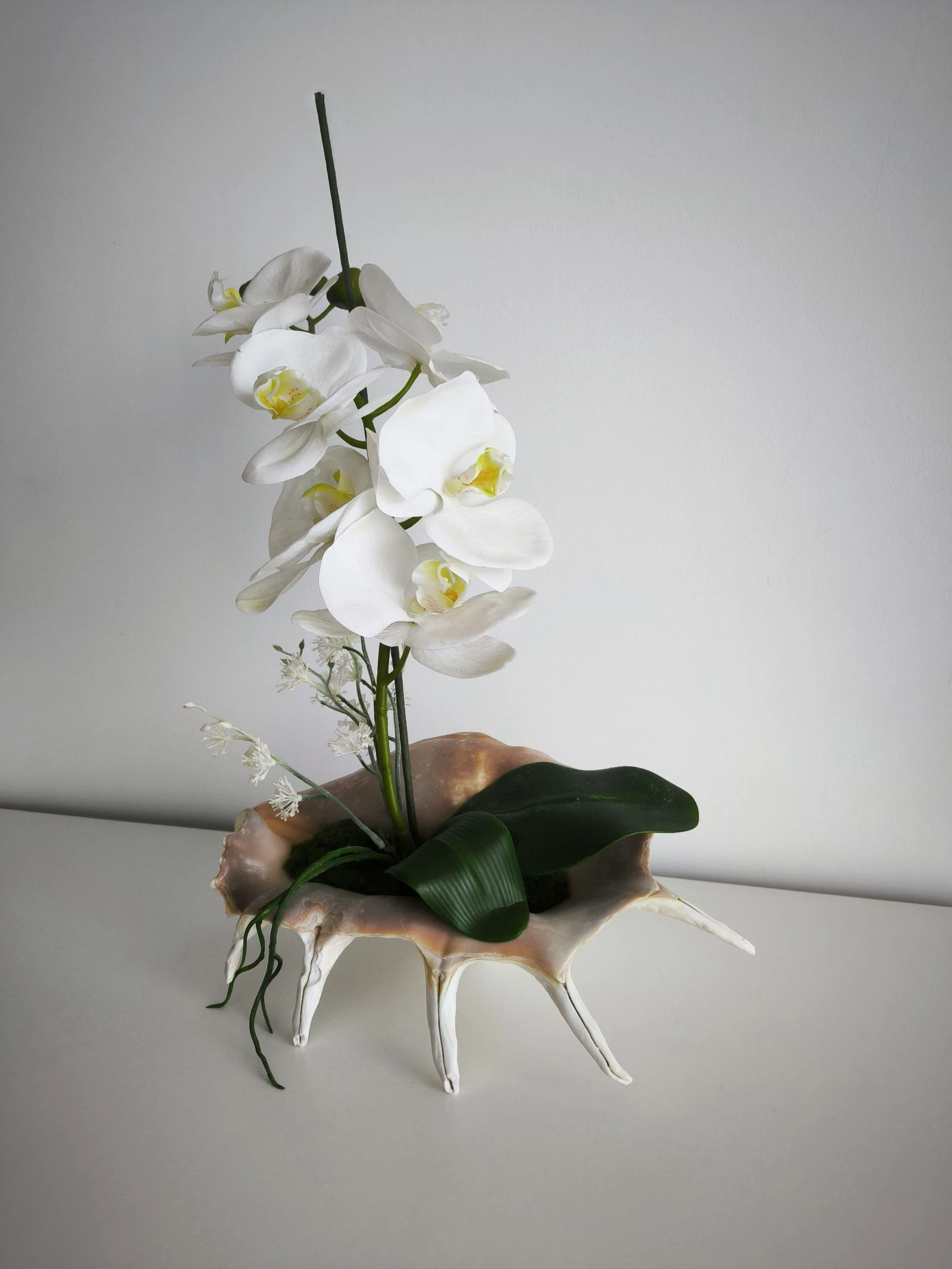 Arranjo met kunstmatige orchidee, als nieuw – photo 3